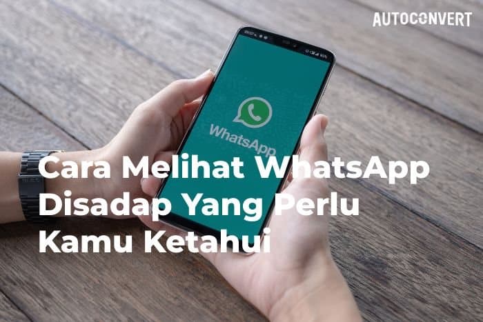 Cara Melihat WhatsApp Disadap Yang Perlu Kamu Ketahui
