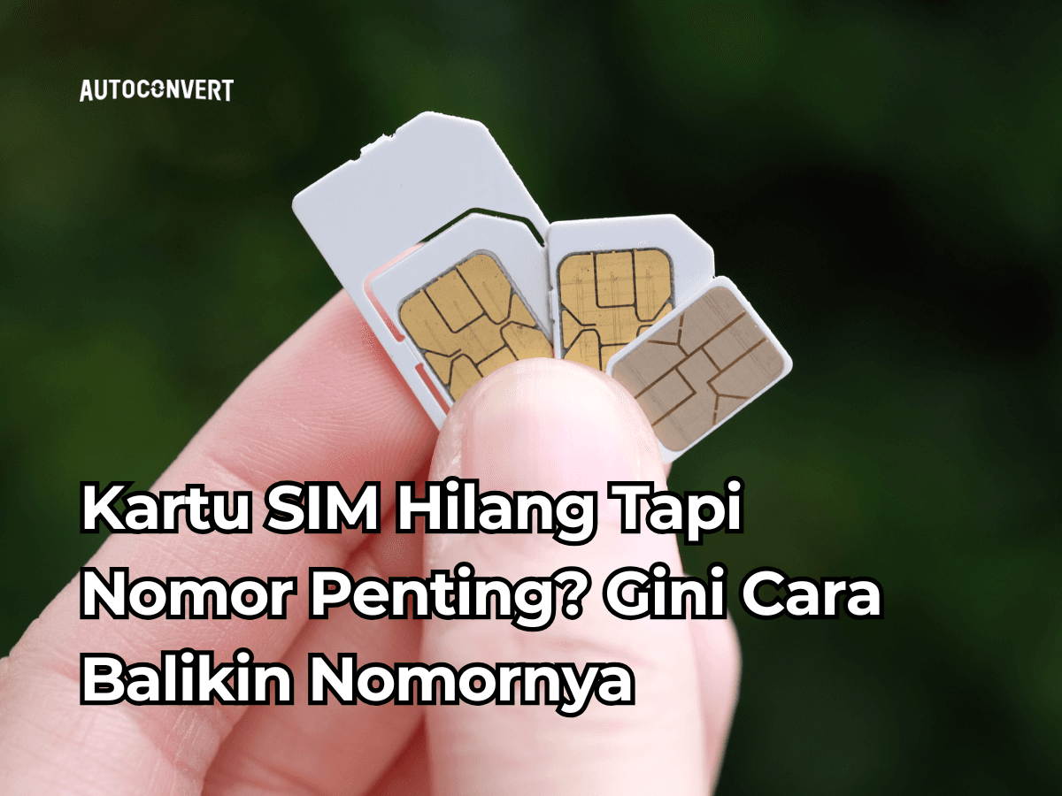 Kartu SIM Hilang Tapi Nomor Penting? Gini Cara Balikin Nomornya